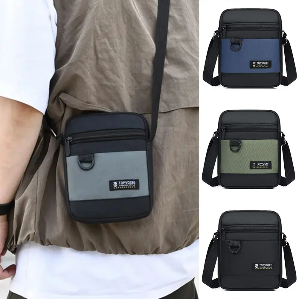 New Oxford Cloth Men Shoulder Bag Large Capacity Waterproof Messenger Bag Portable Casual Mobile Phone Bag Outdoor