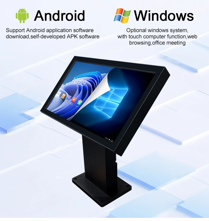 Ausgabe und Abfrage, Selbstbedienungssystem, Hotellobby, Selbstüberprüfung und Ausprüfung von Kiosk mit LCD-Anzeigekarte