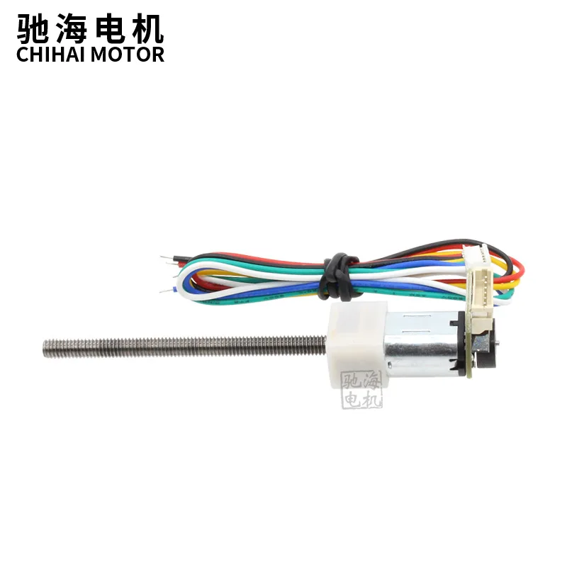 Chihai Motor GM12N20 DC Reduction Motor with Magnetic Coder Hall Encoder Speed Measuring Screw Shaft