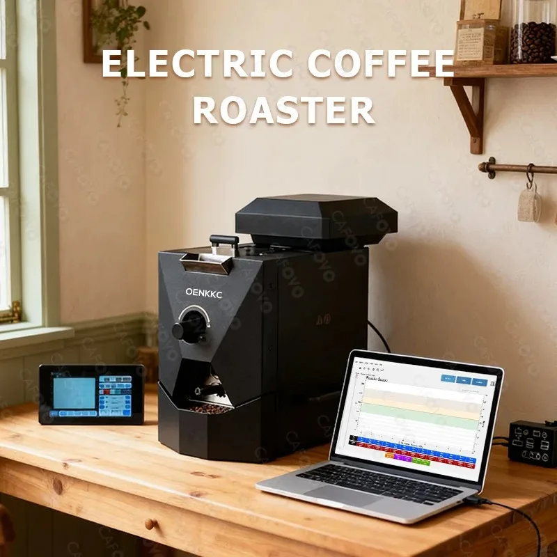 

【Best Choice】RE-1 Electric Coffee Bean Roaster With a New Control Screen Connectable Artisan Automatic Roasting System Ro