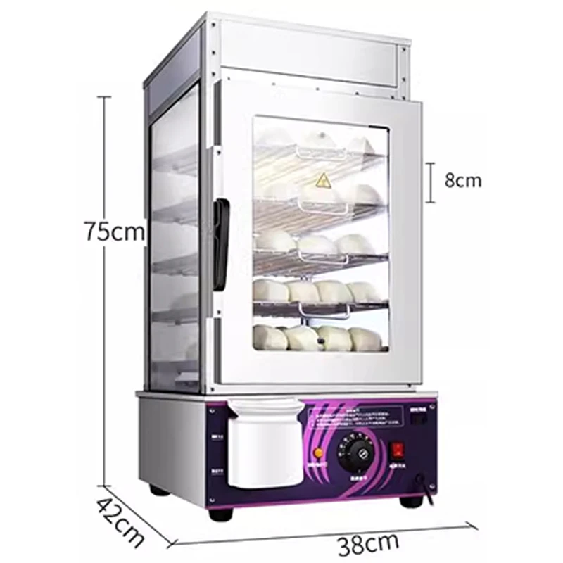 Commercial steamed bun machine Convenience store breakfast shop steamed bun cabinet Insulated display cabinet steamed bun