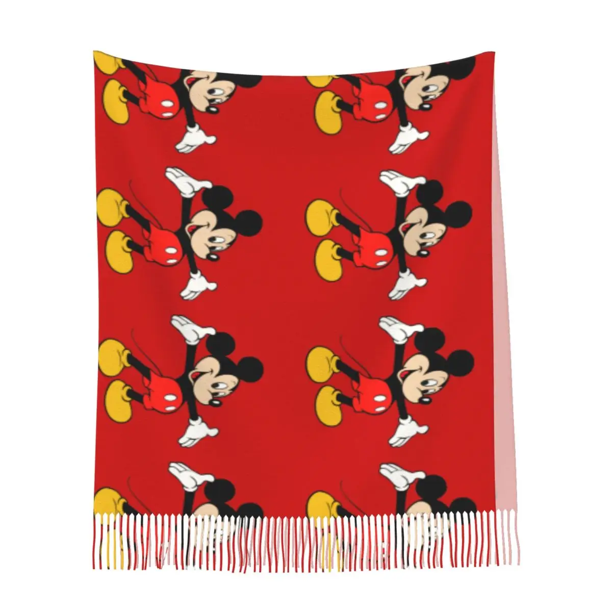 Scarf Nice For Ladies Openwork Mickey Mouse Cartoon In Autumn Winter Muffler Fashion Birthday Thermal