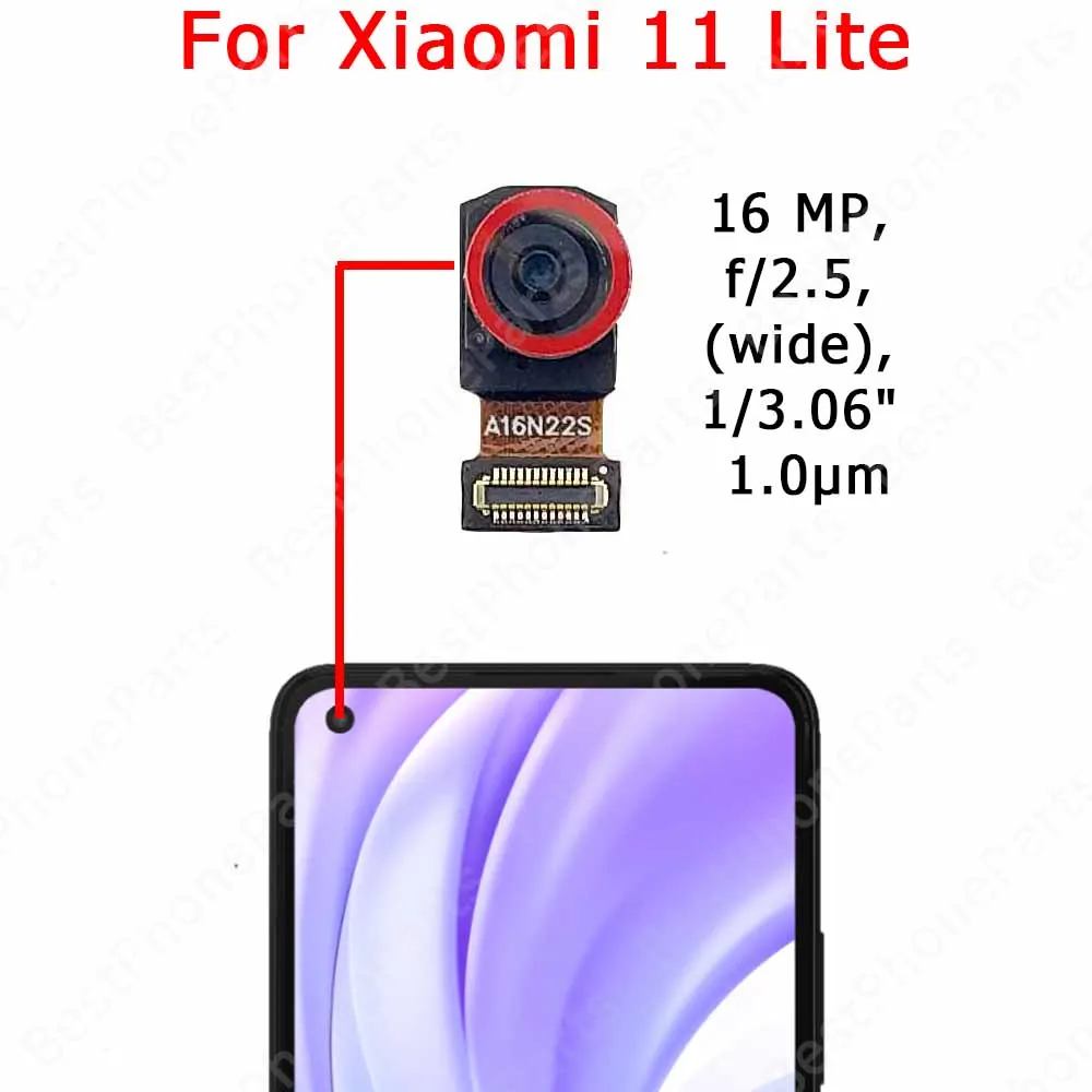 Front Camera For Xiaomi Mi 11 Lite 11i 11T Pro 5G Mi11 Ultra Frontal Selfie Camera Module