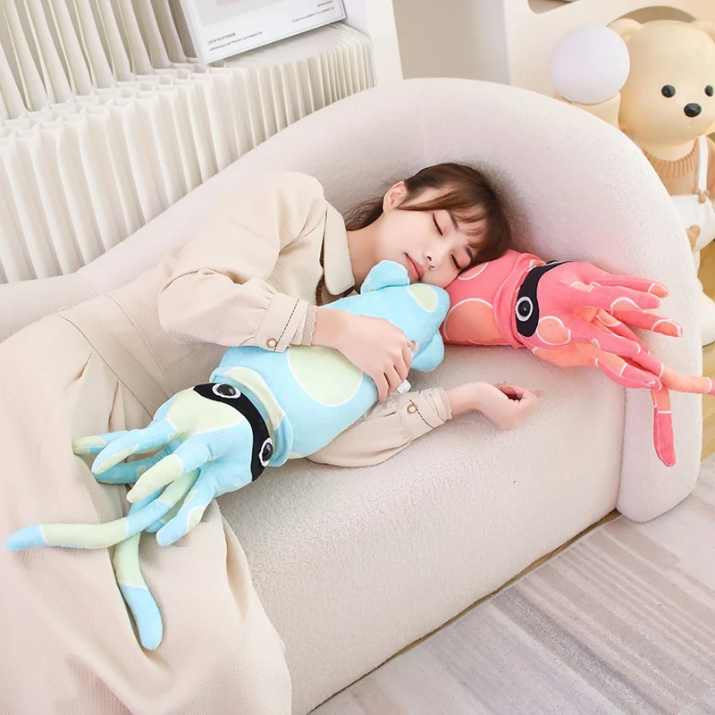 Big Size Lifelike Cute Squid Plush Toy Stuffed Sea Animal Cuttlefish Pillow Simulation Soft Octopus Doll Boy Toys for Child Gift