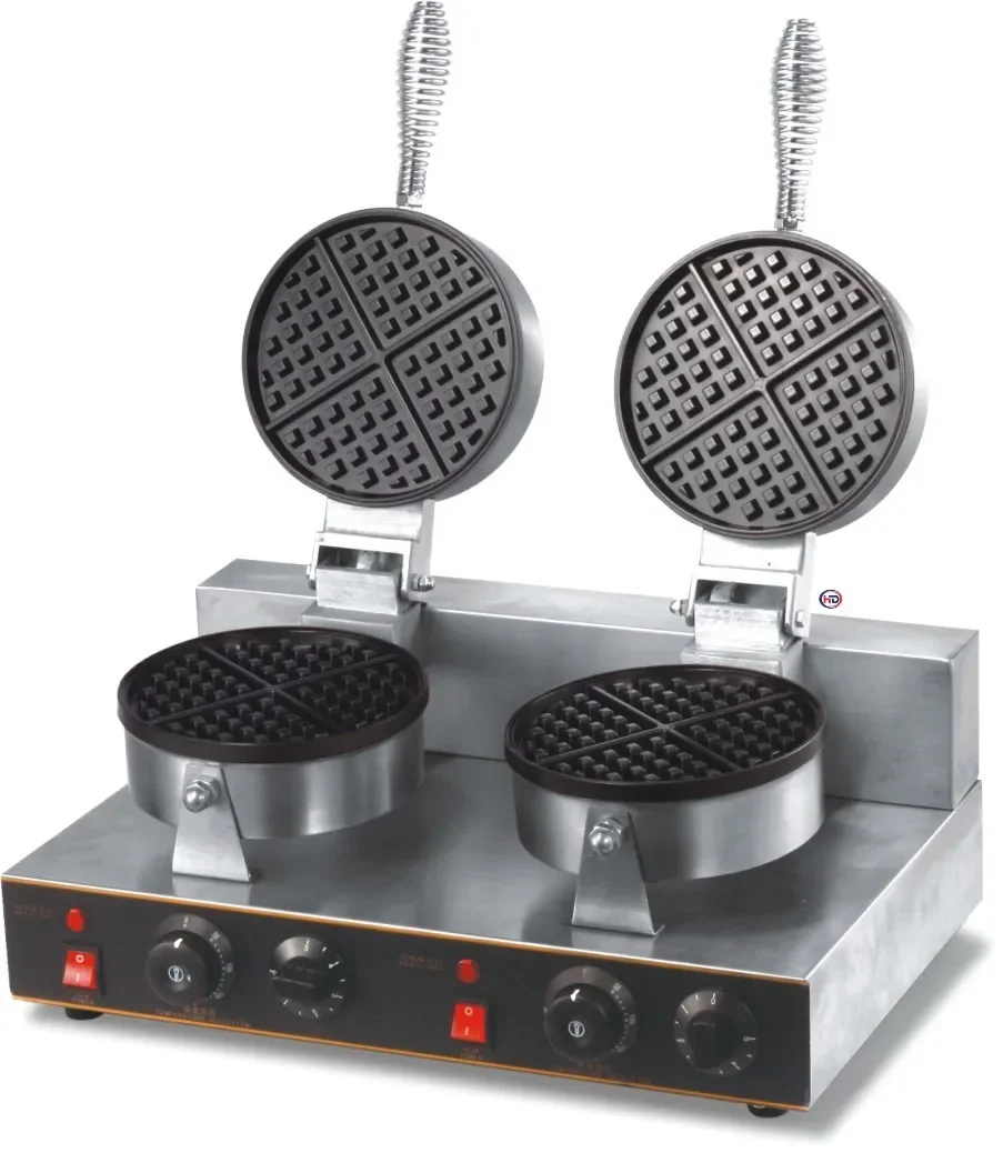 

Factory Price Electric Commercial Waffle Baker Stainless Steel Waffle Maker Snack Machine