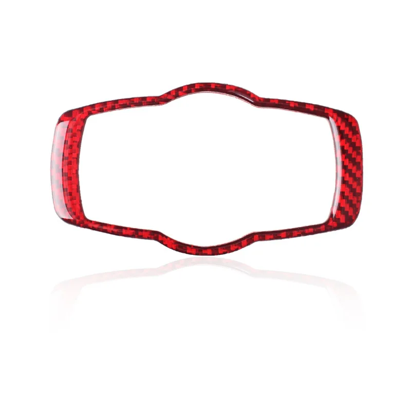 For BMW BMWE90/E92/E93 Old 3 Series Red Carbon Fiber Headlight Switch Frame Modified Interior Sticker