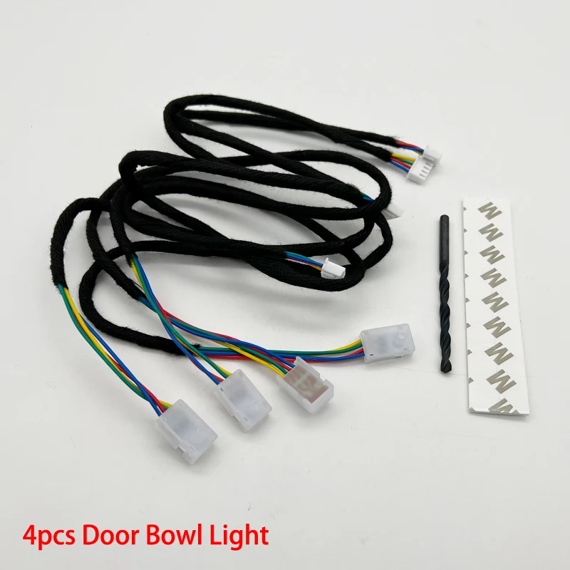 18 in 1 RGB LED Car Atmosphere Defective Replacement Light Cup Storage Lamp Door Bowl Light Footwell Footlights Feet Lamp