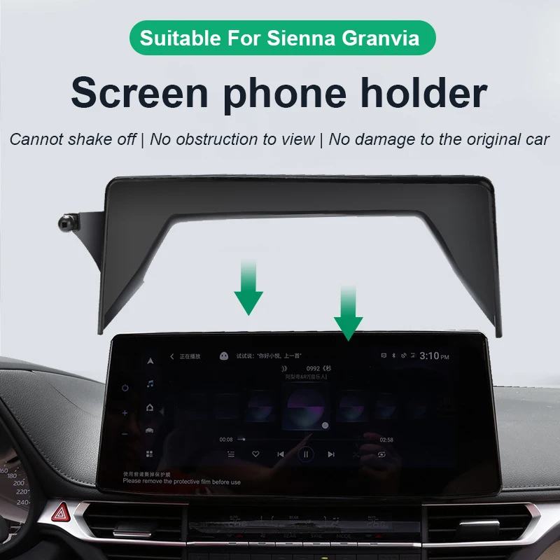 For Toyota Sienna Granvia 2021 2022 2023 2024 Car Central Control Navigation Display Screen Phone Holder Stand Brackets