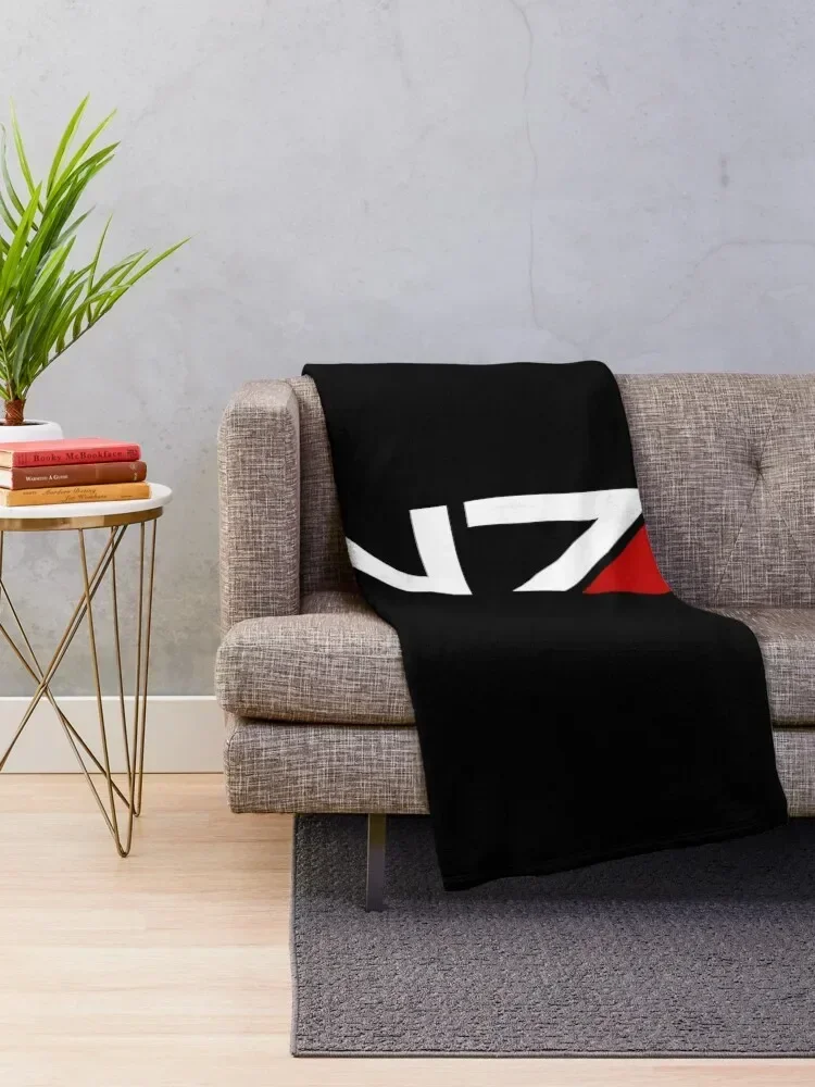 N7 Mass effect emblem! Throw Blanket Flannel Fabric bed plaid Luxury St Decorative Sofas Camping Blankets