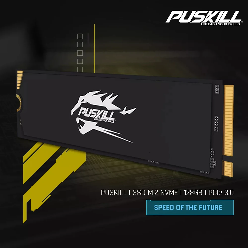 PUSKILL PCIe3.0 NVMe SSD M.2 1TB 512GB 256GB 128GB M2 2280 Harde Schijf Interne Solid State Drive Schijf voor Laptop Desktop