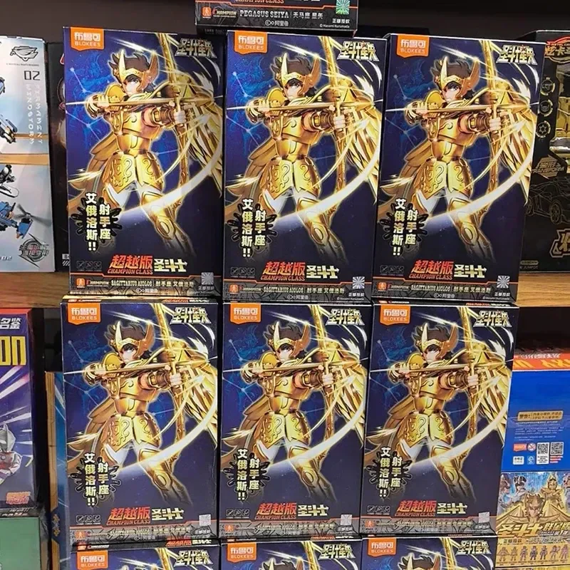 Blokees Saint Seiya Sagittarius Aiolos 15Cm Action Figure Beyond Version Collectible Model For Desktop Display Decoration Toys