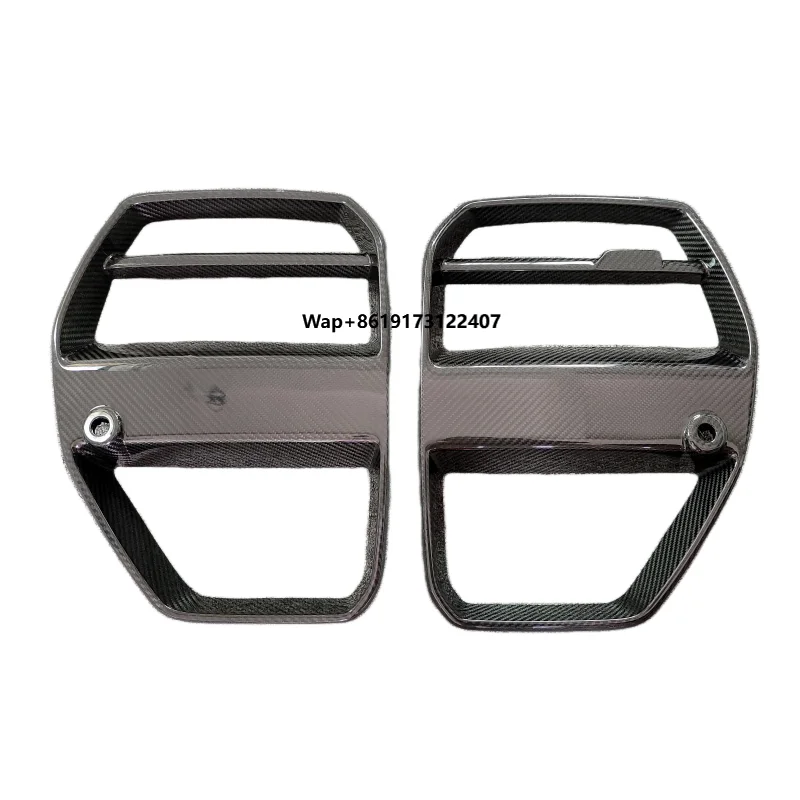 

Высококачественный комплект обвеса из сухого карбона V-образного дизайна для передней решетки радиатора BMW M3 M4 G80 G82 2021 года