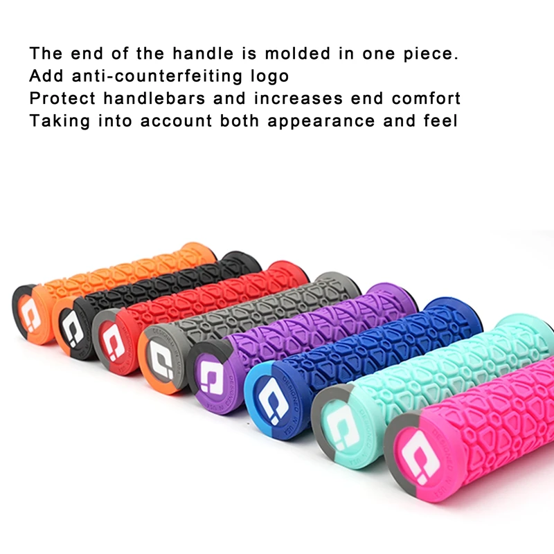 Puños de bloqueo de silicona antideslizantes y amortiguadores ODI - 22,2 mm para manillar de descenso MTB