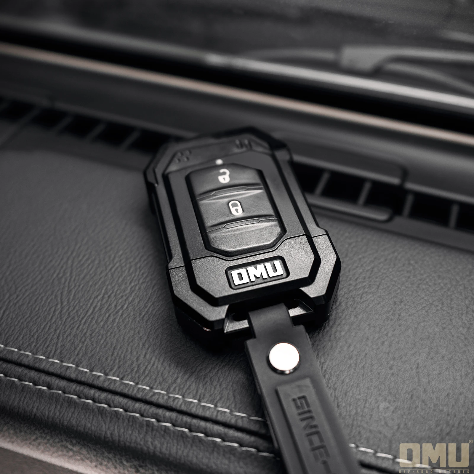 SXMA OMU013 JL Key Fob Case Cover Fob Shell Key Bag Holder Protection Shell for Jeep JL/JT for Wrangler 1pcs Black