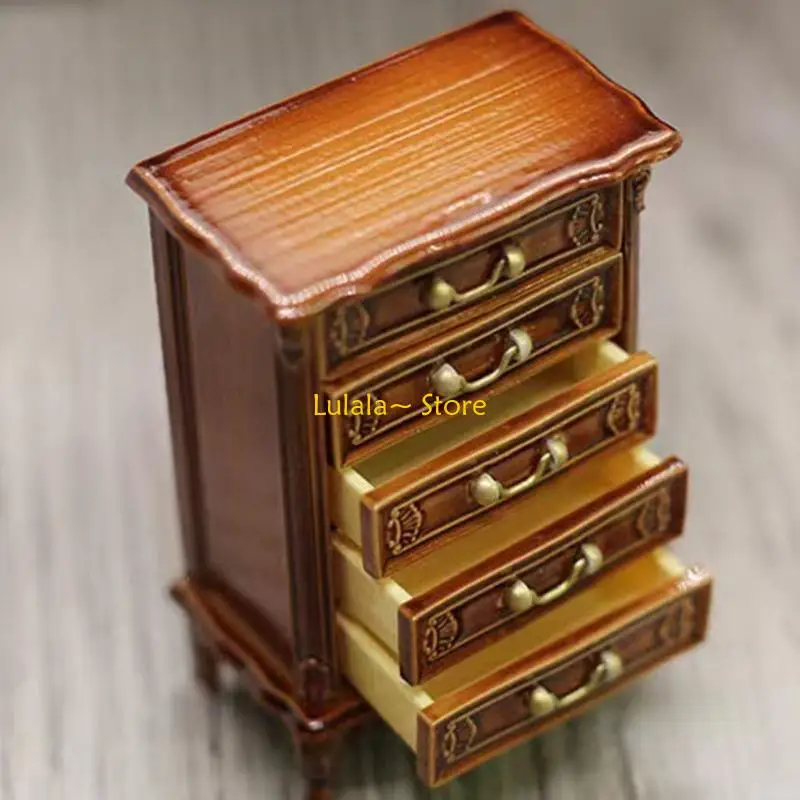 

Y4QA Миниатюрная мебель, модель шкафа, мебель для показа сцены в комнате кукольного домика