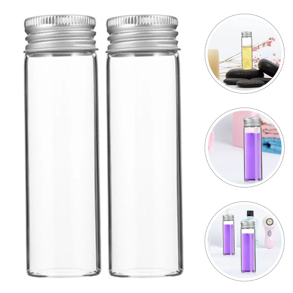 

10pcs Mini Glass Vials With Screw Caps 20Ml Small Transparent Leakproof Storage Bottles For Perfume Oil Sample Containers With