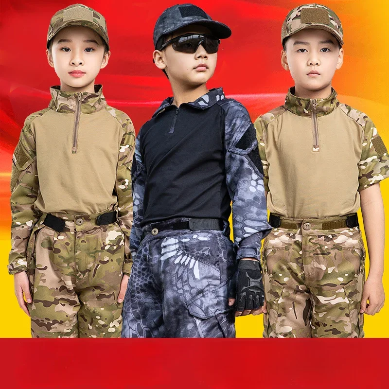 

Children Outdoor Expansion Suit Boys Long Sleeve Training Clothes Elementary School Girls Summer Camp Clothing