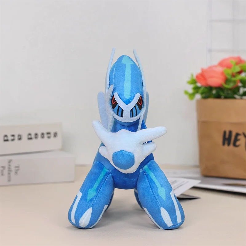 7 "لطيف البوكيمون القطيفة Dialga قلادة دمية محشوة المفاتيح دمية ناعمة هدية