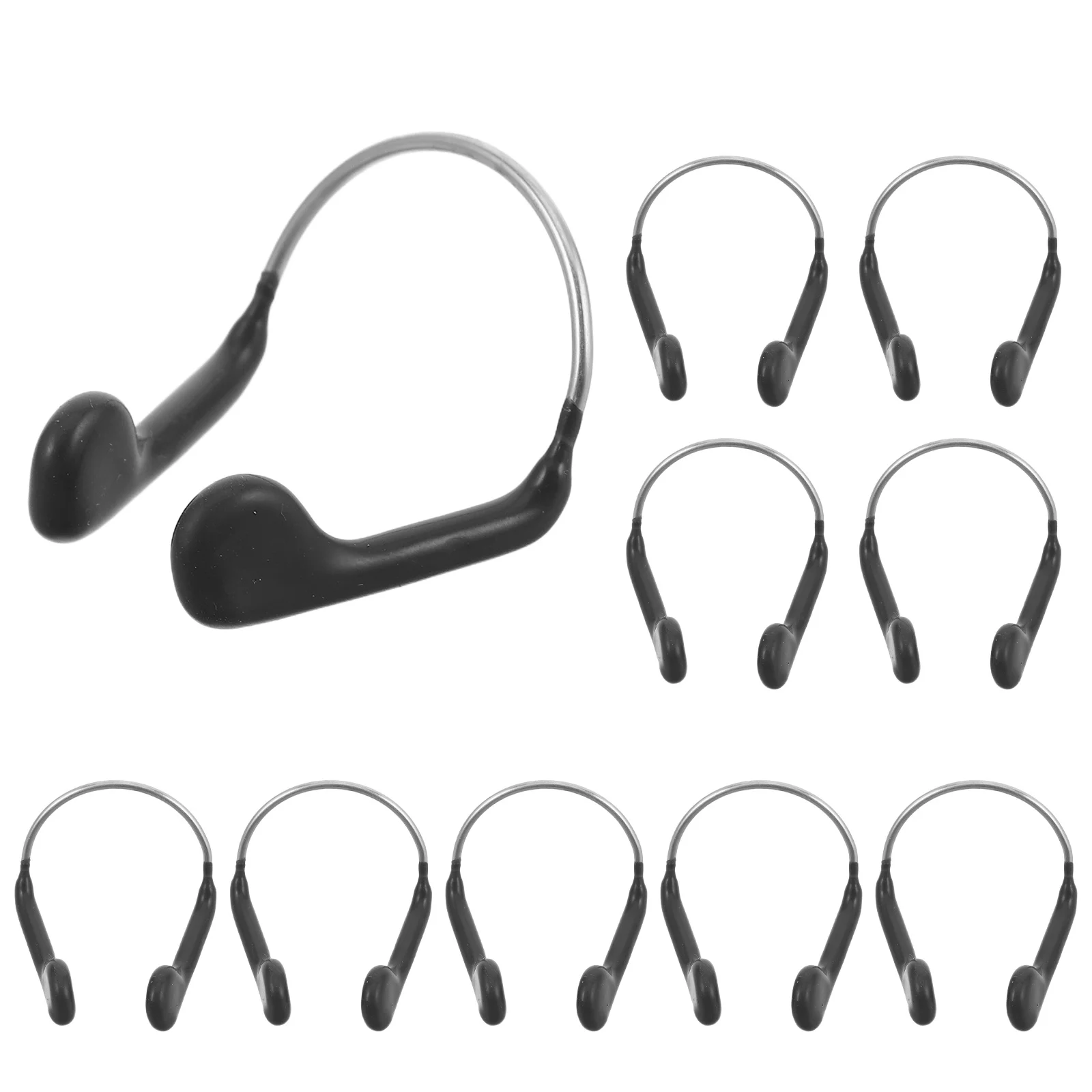 

10Pcs Nose Clips Swimming Professional Anti-Slip Nose Plugs Storage Case Swim Pool Surf Diving Training Accessories for Men