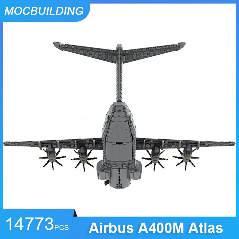 MOC Building Blocks Airbus A400M Atlas With Power Functions DIY Assemble Bricks Transportation Educational Toys Gifts 14773PCS