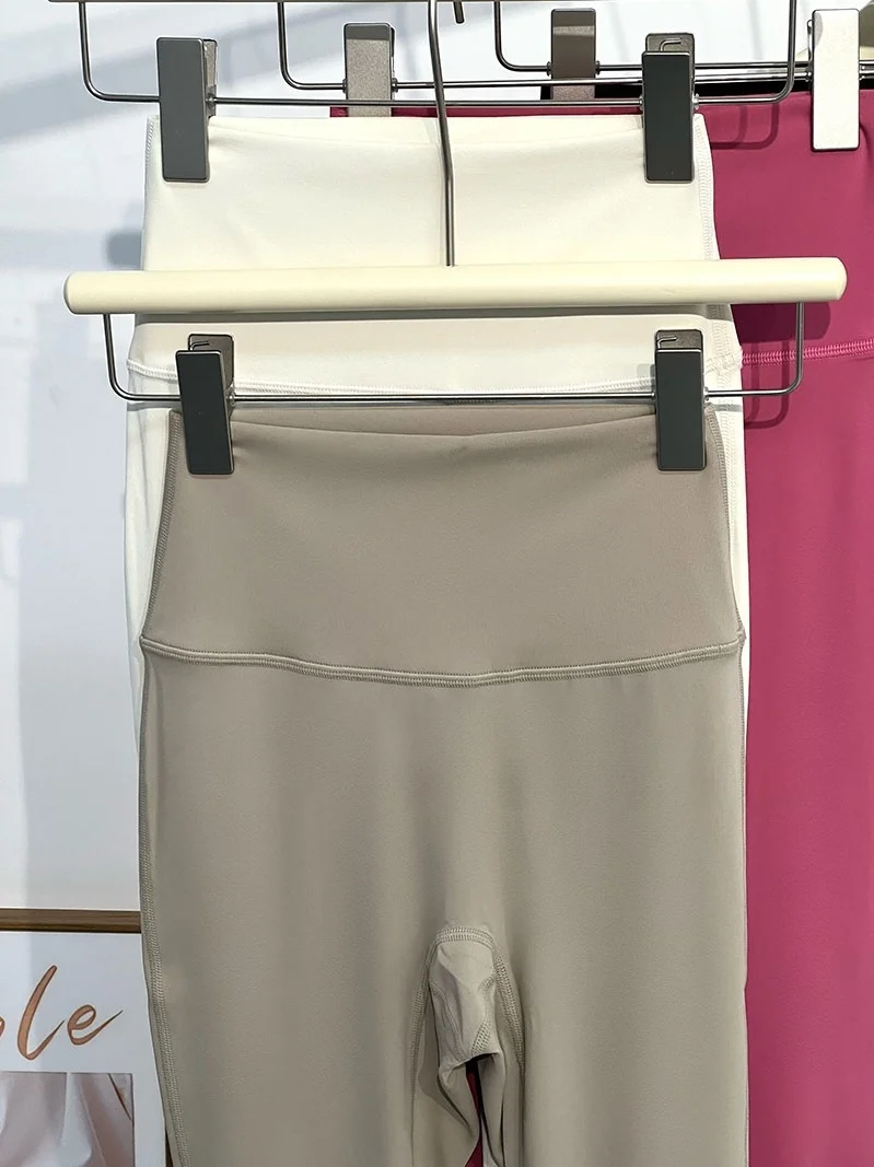 하이웨이스트 뱃살보정 요가 팬츠 여성용 피치힙 슬림핏 러닝 피트니스 타이트 롱 팬츠 통기성 신축성