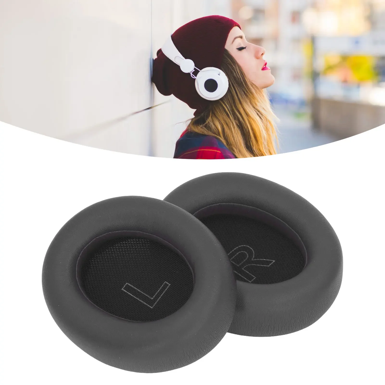 Replacement Earpads For Anker Soundcore Life Q10 Life 2 NEO Protein Leather Sponge Headphone Ear Pads Cushions