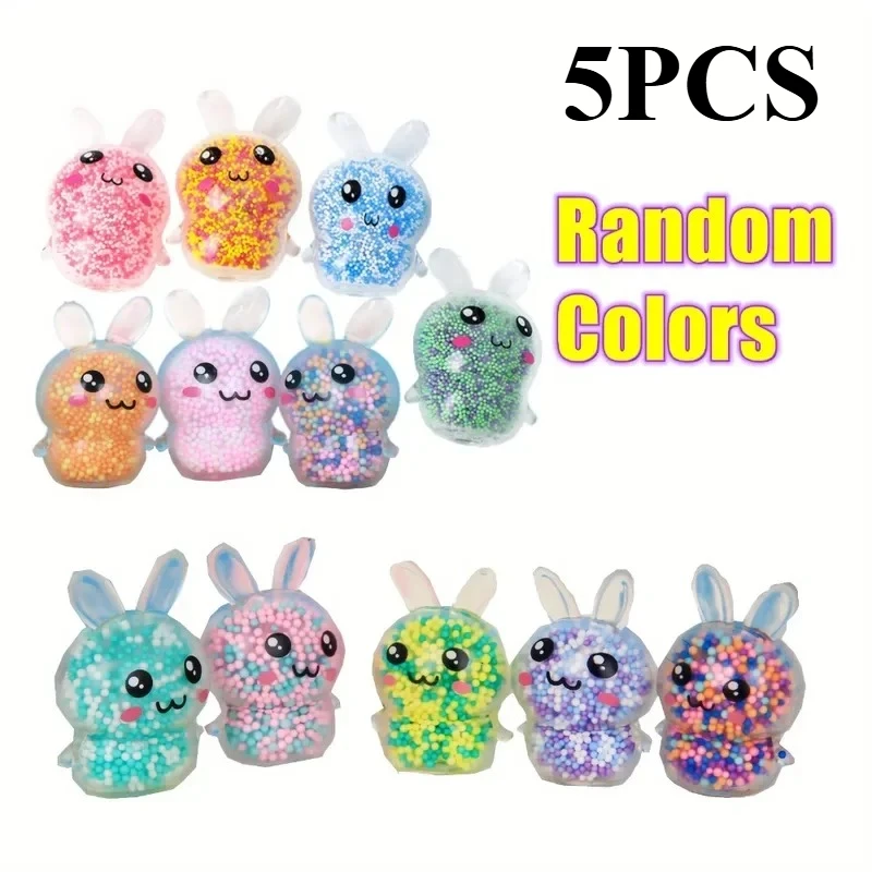 Jouet Fidget Bunny Squishy doux – Couleur aléatoire, sans danger pour les enfants et les filles! Coffrets de Pâques idéaux et cadeau pour soulager l'anxiété sensorielle