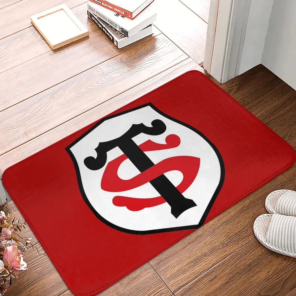 Toulouse Stadium Non-slip Doormat Floor Mat Dust-proo Carpet Rug for Kitchen Entrance Home Bedroom Footpad Mats