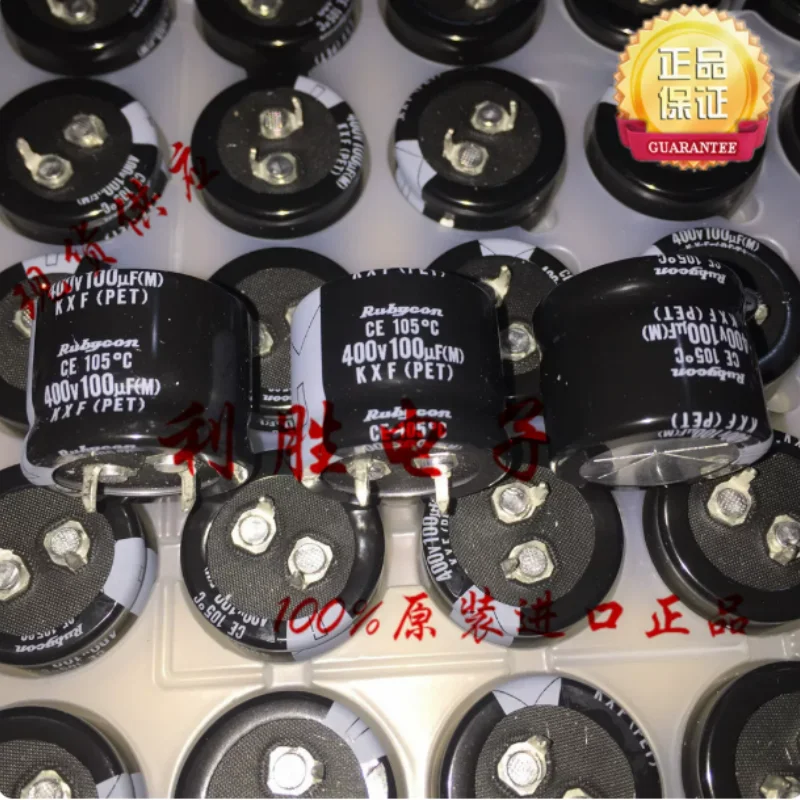 

10PCS-100PCS 100UF 400V Japanese Ruby RUBYCON capacitor 400V100UF 25 * 20 KXF 105 degrees