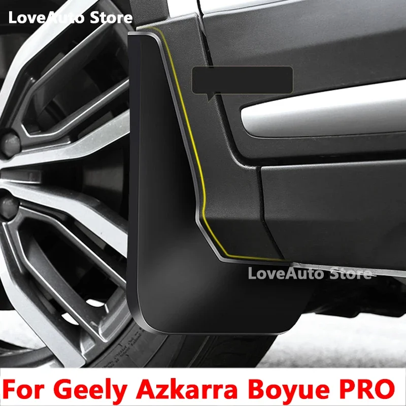 For Geely Azkarra Boyue PRO 2020 2021 2022 Car Front Rear Mudflaps Fender Flares Mud Flaps Painted Mudguards Splash Guards