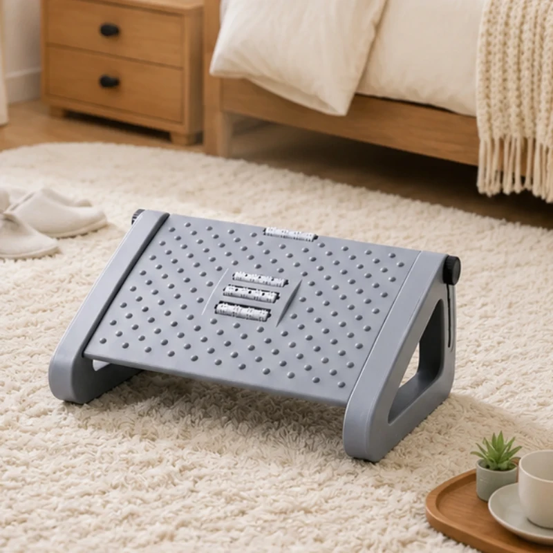 

Ergonomic Adjustable Foot Stool, Portable Under Desk Foot Rest for Home and Office, Comfort Support for Work, Study, and Relaxin