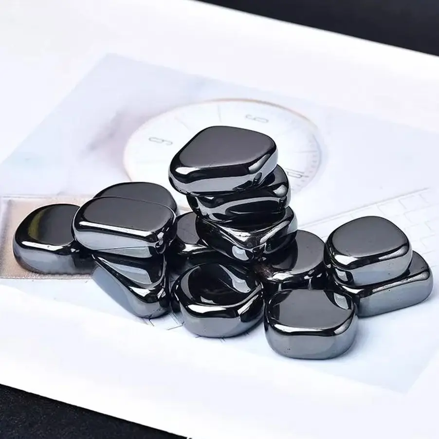Tumbled Stones Natural Hematite Healing Crystals Energy Gravel Specimen Irregular Rock Bulk Home Aquarium Decoration Gift