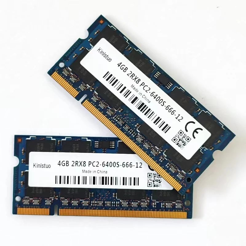 DDR2 RAMS 4GB 800MHz Laptop Memory DDR2 4GB 2RX8 PC2-6400s-666-12 SODIMM 1.8V notebook memoria