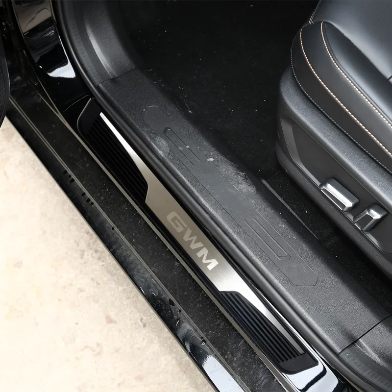 For GWM H6 GT PHEV 2025 2026 Accessories Door Sill Pedal  Welcome Scuff Plate Cover Decoration Car Protection Trim Styling