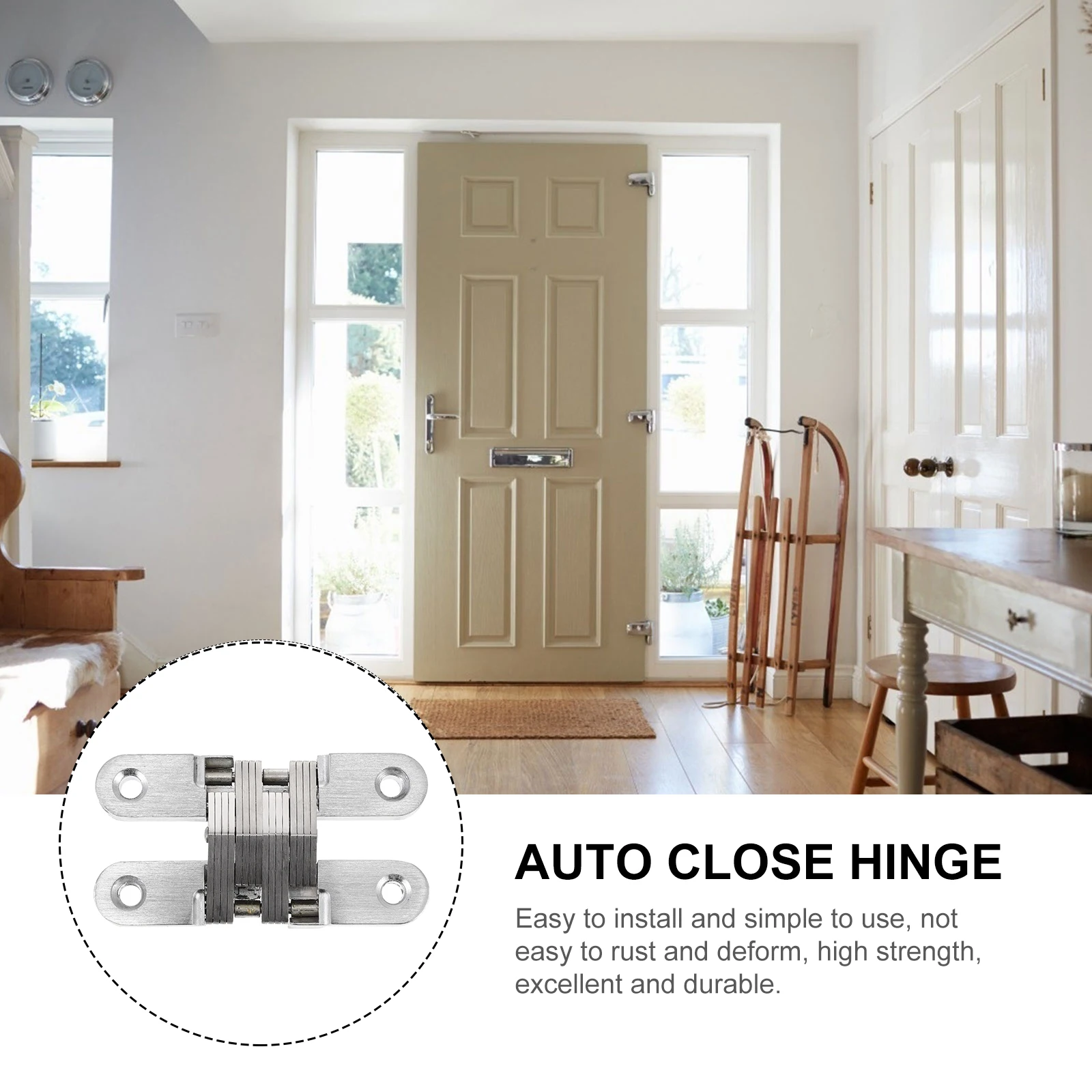 

Heavy Duty Invisible Hidden Self Closing Door Stainless Steel Zinc Alloy Adjustable Cabinet Hinges Auto Close Hinge For Doors
