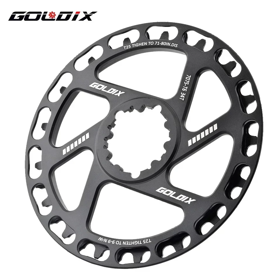 

GOLDIX Children's Bicycle Crankset Chainring 28/30/32/34/36T Direct Mount Chainwheel for SRAM 3-Bolt Single Speed Crankset