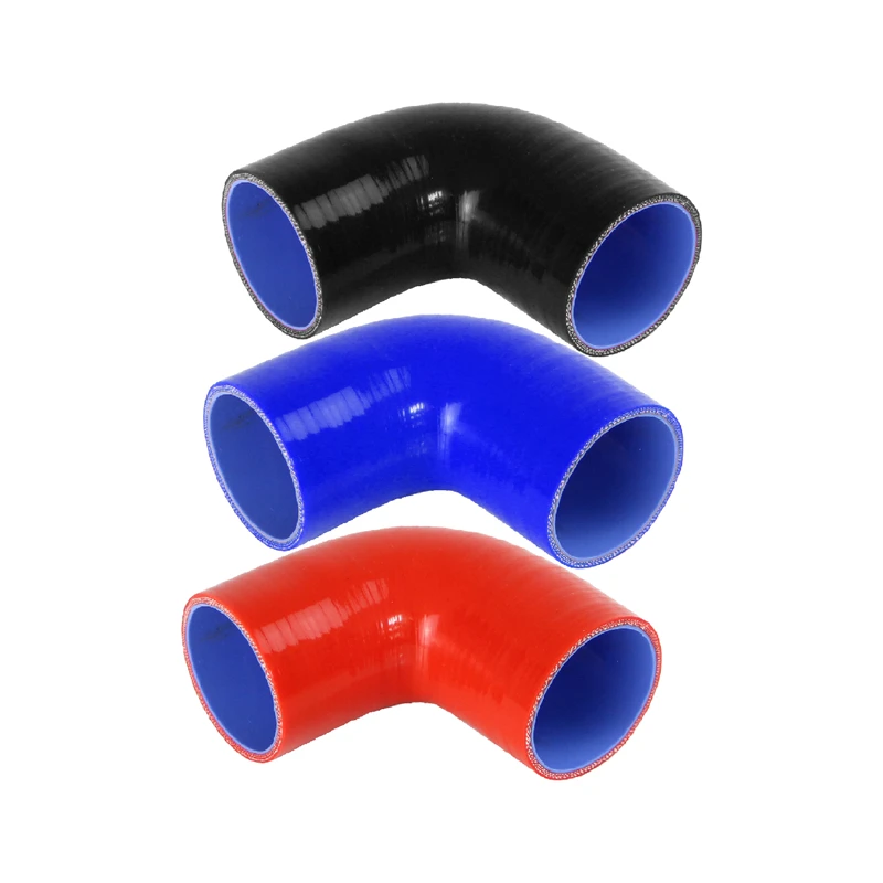 60mm 2.36inch ID 90 Degree Elbow Silicone Pipe Hose Black/Blue/Red