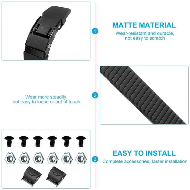 A89E-4X Roller Strap Shoes Skating Buckle Parts Replacement Straps Energy Leash Snowboard Binding Belt Tight Buckles