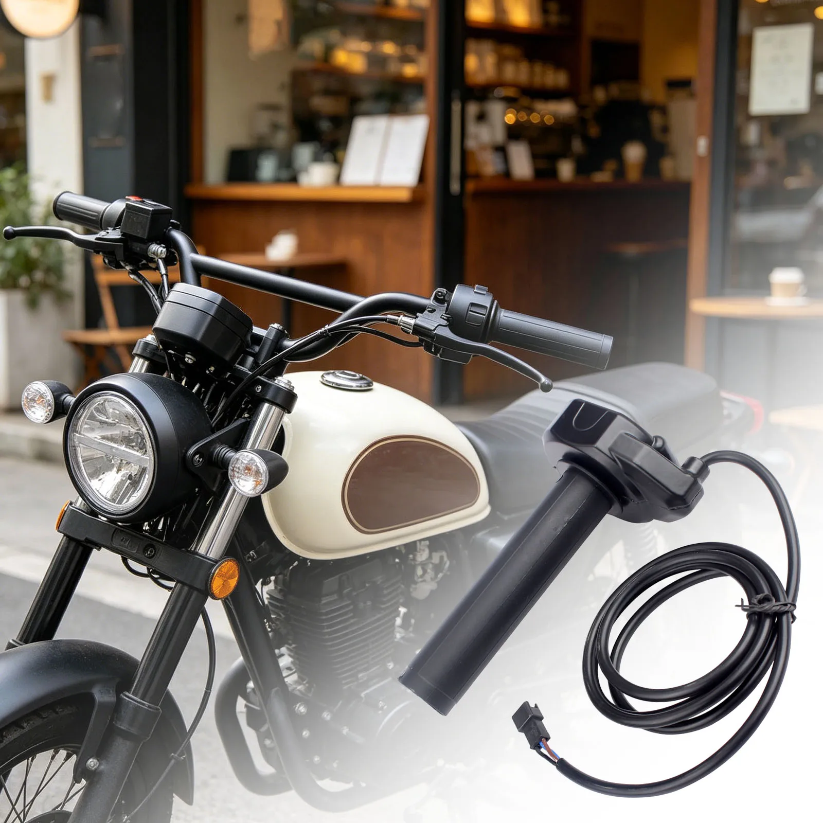 Full Twist Throttle for Surron Smooth Acceleration Control Electric Bike Throttle Grip for Ridstar Q20 Electric Dirt Bike