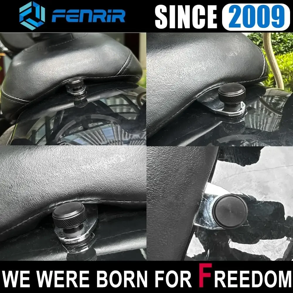 Fenrir Quick Release Seat Bolt Screw 304 Stainless Steel For Harley Davidson 1997-Now Sportster Softail Dyna Touring