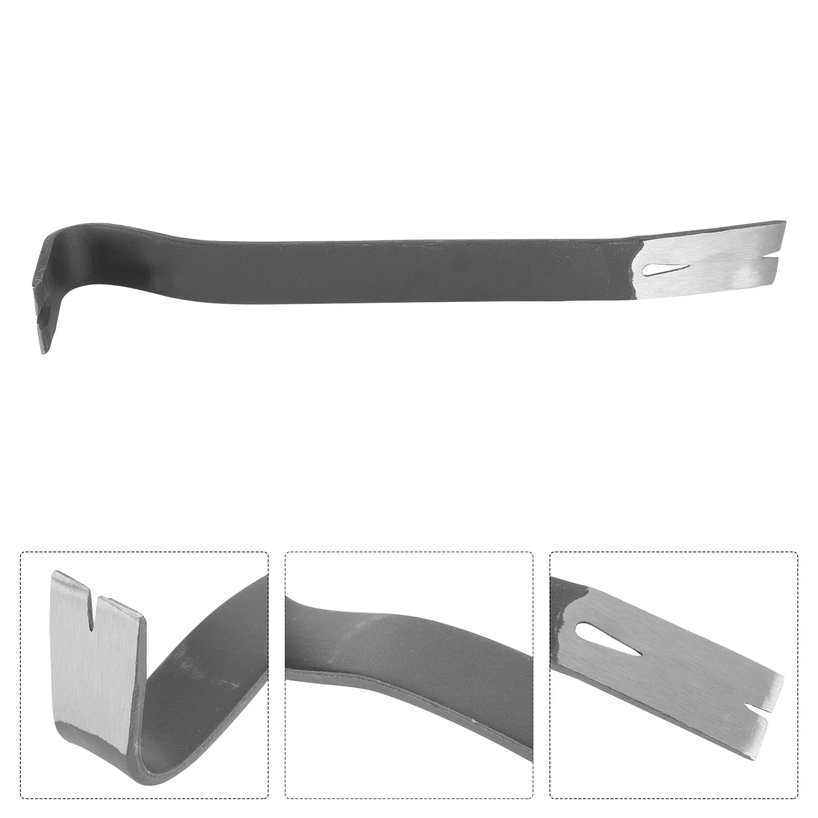 

1Pcs Nail Puller Crowbar Carbon Steel Durable Curved Thickened Pry Bar Lightweight Screw Lifting Tool Multi-Purpose