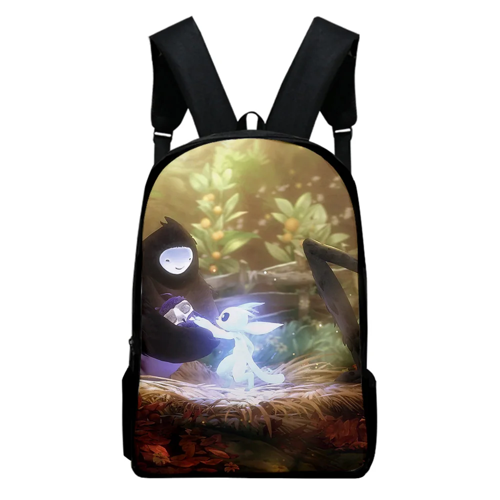 

Ori and the Will of the Wisps Backpack Adult Kids School Bags Unisex Harajuku Daypack Children Cartoon Bags