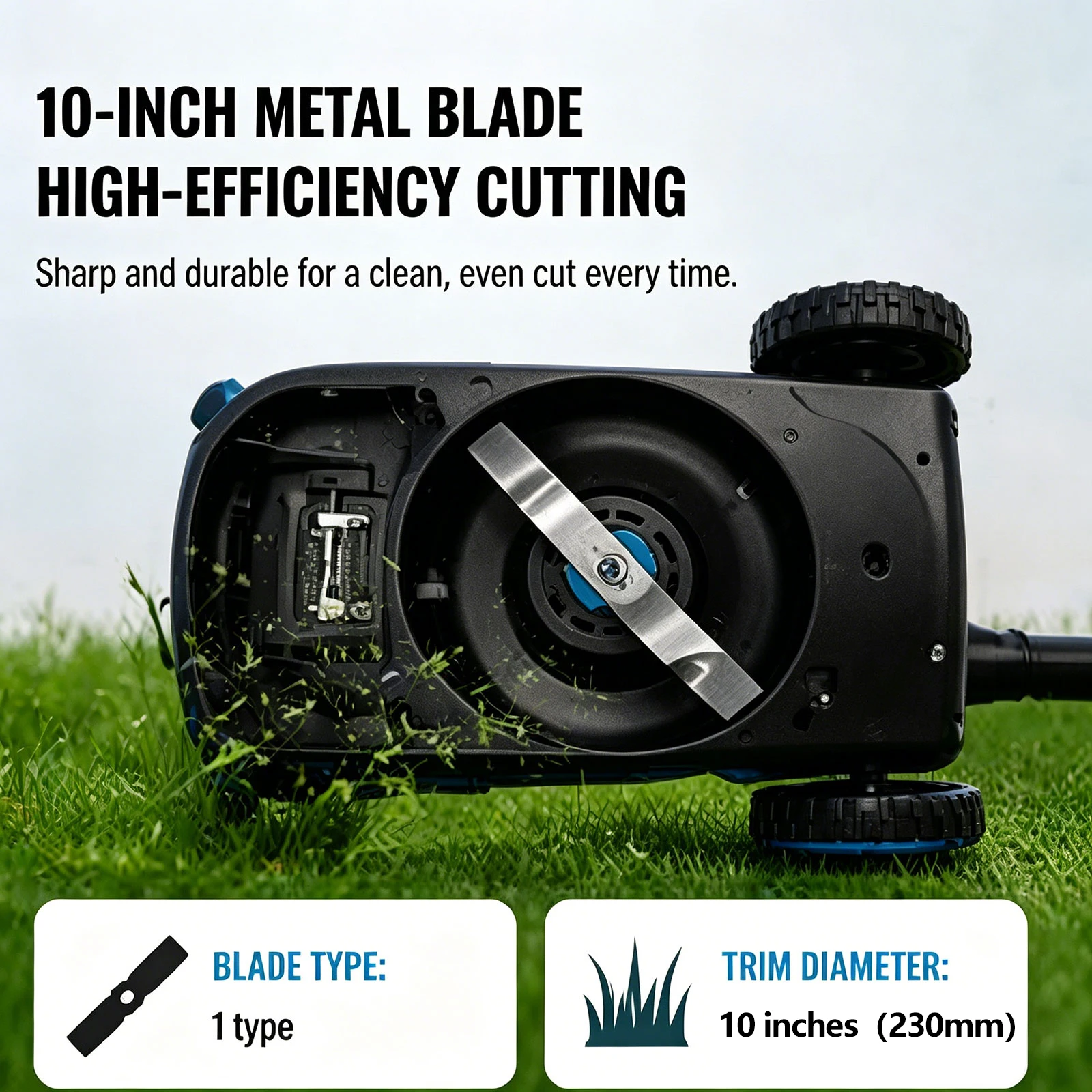 2026 New Brushless Electric Lawn Mower 10 Inch 46000RPM 5000W 3 Height Settings Telescopic Handle For Makita 18V Battery Pin