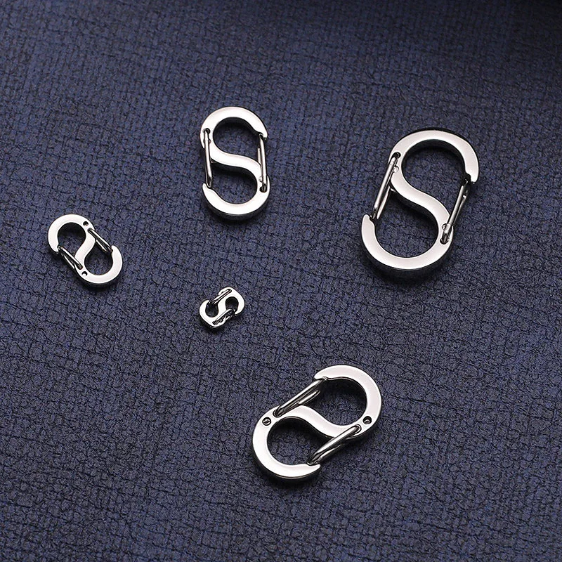 1/5pcs Stainless Steel Letter S Buckle Spring Lobster Clasp Hook Connectors for Necklace Bracelet DIY Jewelry Making Supplies