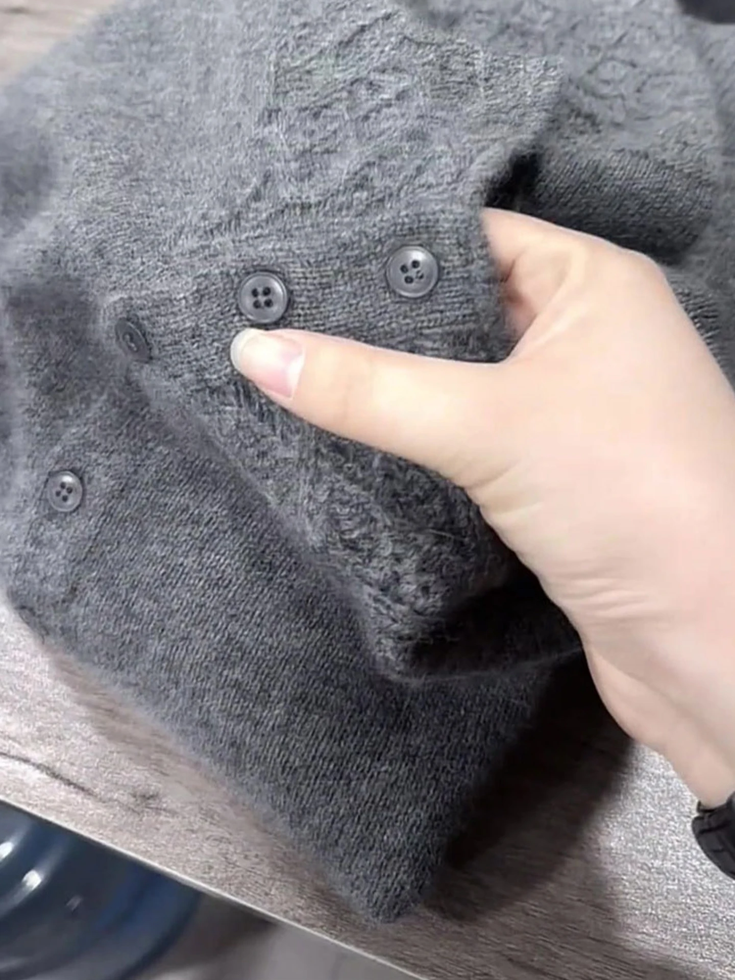 Suéter largo de punto elegante para mujer, Top suave y cómodo con diseño de un solo botón, gancho de sensación, flor, Bot irt