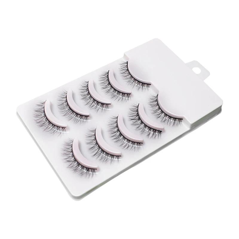 5 paia Manga Lashes 3D Natural Long Faux Mink Extension ciglia Fluffy Little Devil Cosplay ciglia finte trucco quotidiano degli occhi