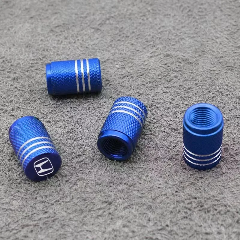 4pcs Car Wheel Tire Valve Caps Stem Case Covers For Honda Civic Accord Crider City XRV CRV HRV Inspire Fit Odyssey Envix