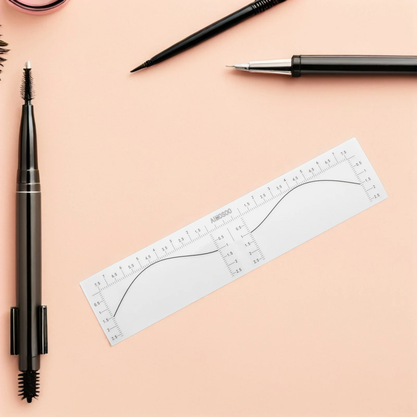 100 stuks wenkbrauwliniaal wegwerpstickers zelfklevende wenkbrauw mapping tools precisie meetsjabloon voor tattoo make-up salon doe-het-zelf