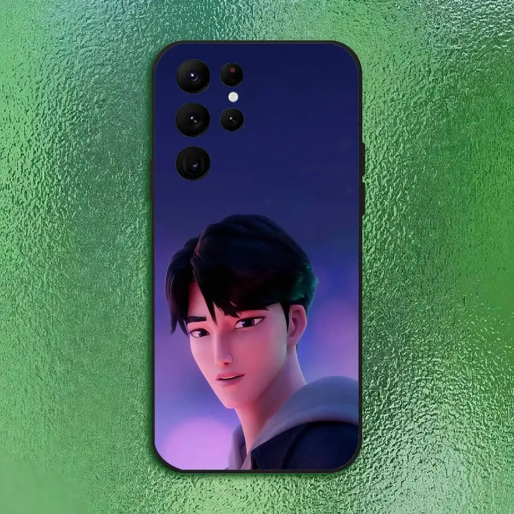 KPop Demon Hunters Phone Case For Samsung S Series s21 s22 s23 s24 s25 FE Plus Classic versatile black soft shell