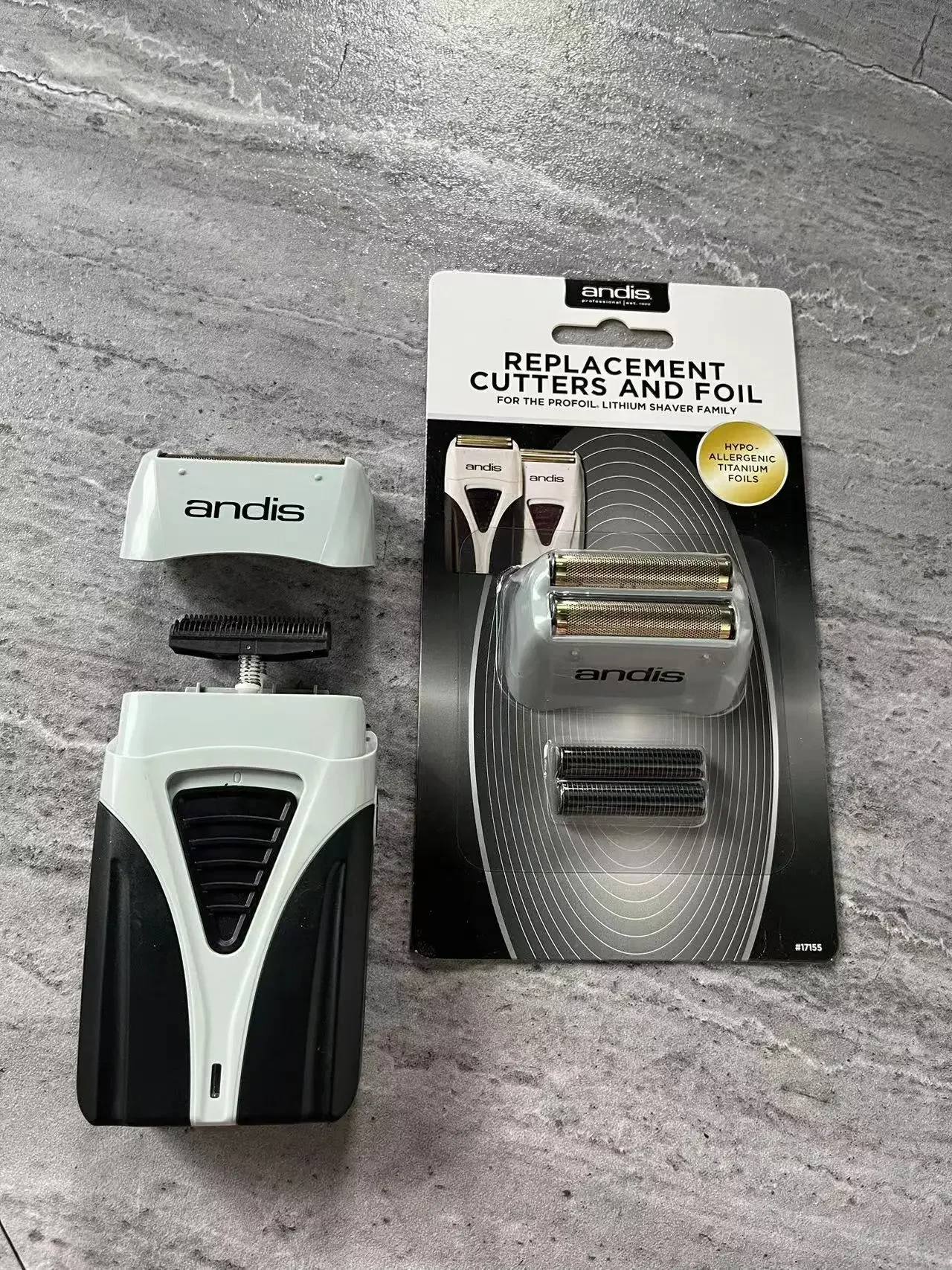 Original Andis shaver Profoil Lithium Plus 17205 Professional Replacement Shaver Blade Set 17200